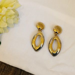 Gold Dangling Clip Ons